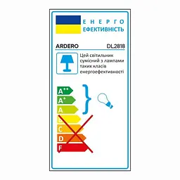 Вбудований світильник Ardero DL2818 під лампу чорний (80663) - мініатюра 7