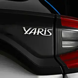 YARIS емблема напис для Toyota Хром (Завод) - мініатюра 3