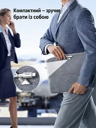 OTG-перехідник UGREEN US378 USB-C - USB-A 0,15 м сріблястий (15819) - мініатюра 8