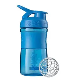 Шейкер спортивний BlenderBottle SportMixer Flip 20oz/590 мл Cyan (Original) (SM 20oz Cyan) - мініатюра 1
