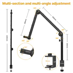 Штатив-тримач Ulanzi Vijim microphone boom arm (UV-2806 LS24) (2806) - мініатюра 7