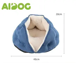 Лежак для котів Aidog 40х28 см синій - мініатюра 2