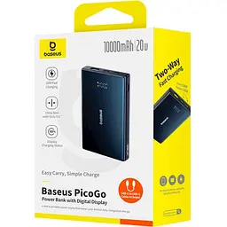 УМБ Baseus 10000mAh PicoGo 20W PD,QC,USB-A, 2xUSB-C Black - мініатюра 5