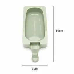Силиконовая форма для эскимо 14 x 6 см салатовый - миниатюра 2
