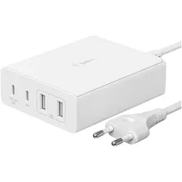Мережевий зарядний пристрій Belkin Boost Up Charge Pro GaN 4-Ports Charger 108W White (WCH010VFWH) [158903]