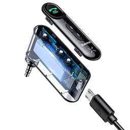 Bluetooth ресивер Baseus BSBA-02 AUX Wireless Audio Receiver (WXQY01) Black - мініатюра 3