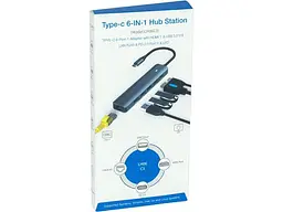 USB-хаб Blueendless Hub 6-in-1 Gray (CA913909) - мініатюра 4
