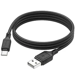 Дата кабель Hoco X90 Cool silicone USB to Type-C (1m) Black - мініатюра 4
