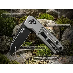 Ніж складаний кишеньковий SRM Scout 7229-AK (6.9 см) 14C28N / алюміній сірий - мініатюра 10