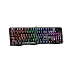 Клавіатура Xtrike ME GK-980 6 colors-LED Mechanical Red Switch USB Black (GK-980) - мініатюра 3