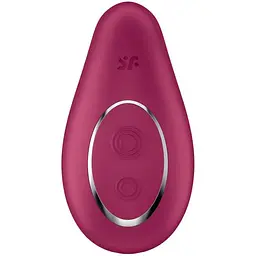 Вібратор Satisfyer Dipping Delight 9 см бордовий