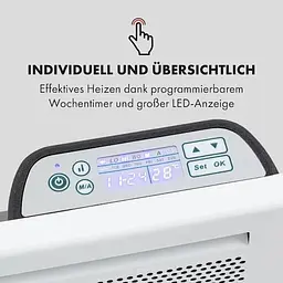 Конвекційний обігрівач Klarstein Hot Spot Slimcurve Double Wave 2-в-1 (10035061) - мініатюра 4