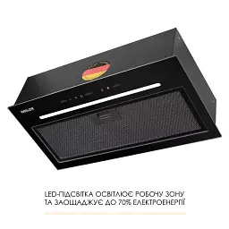 Витяжка повновбудована Weilor Luna Wbg 55 Black - мініатюра 4