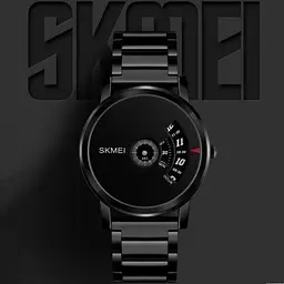 Чоловічий годинник Skmei 1260 оригінальні silver black - мініатюра 5