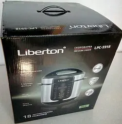 Мультиварка-скороварка Liberton LPC-5918 - мініатюра 4