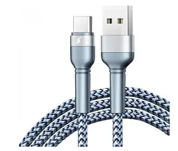 Кабель Remax RC-124a 2.4A Type-C Cable Silver - мініатюра 2