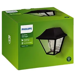 Вуличний настінний світильник Philips Alpenglow 42Вт цоколь E27 ІР44 без лампи чорний (915005382001) - мініатюра 3