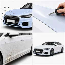 Антигравійна захисна бронеплівка за лекалами для Audi A8 D5 2017-2021 - повний кузов - мініатюра 3