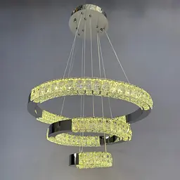 Люстра Linisoln 7968-60*40*20 CH метал, кришталь, LED, 70 Вт, висота 120-50 см, ширина 60*40*20 см - мініатюра 4
