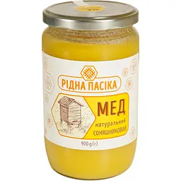 Мед Рідна пасіка Соняшниковий натуральний 900 г (941806) - мініатюра 2