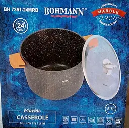 Каструля з мармуровим покриттям Bohmann BH 7351-24 см 5,7 л - мініатюра 8
