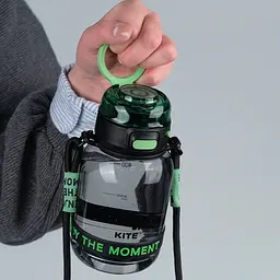 Пляшечка для води Kite 700 мл чорно-зелена (K25-1218-2) - мініатюра 7