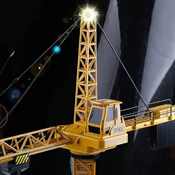 Іграшка кран на радіокеруванні Tower Crane 8063E Будівельний баштовий кран із дистанційним керуванням - мініатюра 4