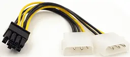Кабель живлення для відеокарти 8pin Male to 2xMolex Female