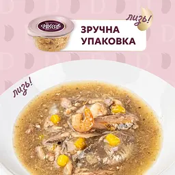 Суп для котів Delickcious з сардини з креветками та гарбузом 80 г - мініатюра 5
