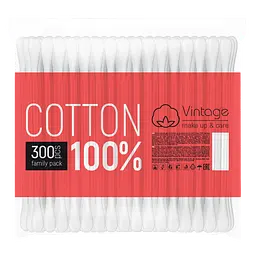 Ватні палички Vintage 100% Cotton 300 шт. - мініатюра 2