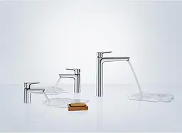 Змішувач Hansgrohe Talis E 110 для умивальника CoolStart з донним клапаном pop-up 71713990 Polished Gold Optic Золотий - мініатюра 3
