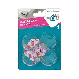 Накладки на кути MBM Kids 4 шт круглі прозорі (BS-04 T) - мініатюра 2