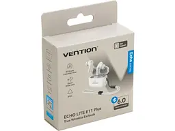 Наушники TWS Vention Echo Lite E11 Plus White (NBVW0-Plus) - миниатюра 10