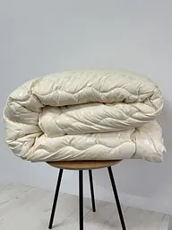 Ковдра Ecotton двоспальна 172х205 см штучний пух стьогана молочна (24960) - мініатюра 5