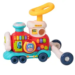 Дитячий музичний паровозик Baby Team 2 в 1 (8910)