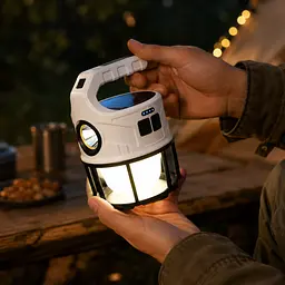 Ліхтар ручний SSP-11/SL-008 / Світильник Outdoor camping на сонячній батареї / Лампа-ліхтар 6 режимів роботи - мініатюра 2