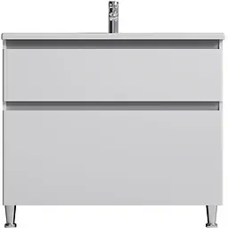 Тумба підлогова AM.PM X - Joy 100 см з умивальником (M85-FSX1002-WC1002WG38)