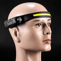 Налобний ліхтар X-Balog W689-1 Touch Control Multifunction Induction Headlamp - мініатюра 2