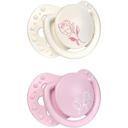 Пустушка LOVI силіконова динамічна 0-2 місяці 2 шт. Petite Rose (22/939girl) - мініатюра 2