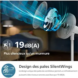Вентилятор Philips Series 2000 підлоговий 40 см 48 Вт білий (CX2550/00) - мініатюра 7