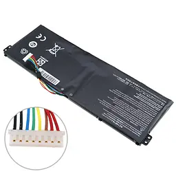 Акумулятор Acer AC14B18J (Aspire ES1-511, ES1-512, ES1-523, ES1-524, ES1-533) 11.4V 2200 mAh 25Wh Black - мініатюра 2