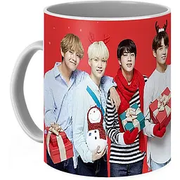 Кухоль GeekLand БTS BTS 방탄소년단 - MERRY CHRISTMAS!!! BTS 02.65 330 мл білий - мініатюра 3