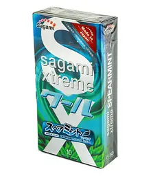 Презервативи Sagami Xtreem Spearmint з ароматом м'яти 10 шт. - мініатюра 2