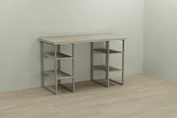 Комп'ютерний стіл Ferrum-decor Карен 75x140x60 сірий ДСП Дуб Сонома 32мм (FRD-102434)