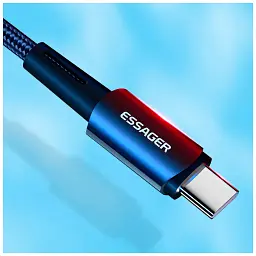 Дата кабель USB-C to Lightning 0.5m 20W black Essager (EXCTL-CGB01) - мініатюра 8
