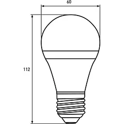 Світлодіодна лампа Eurolamp LED Deco, A60, 8W, E27, 4000K, 2 шт. (MLP-LED-A60-08274(Amber)new) - мініатюра 3
