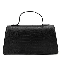 Сумочка через плече із еко-шкіри Lilly P2-8566A чорна - мініатюра 9