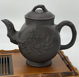 Чайник глиняний 600 мл Голубка (темний)