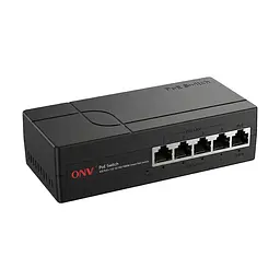 PoE-комутатор некерований 5-портовий ONV ONV-H3054PEBS 4 портами PoE (73-00071) - мініатюра 3