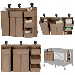 Підвісний органайзер для дитячого ліжечка Lionelo Sidepocket (LO-SIDEPOCKET LARGE BEIGE)